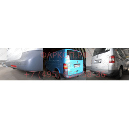 V064C GALIA Полностью оцинкованный фаркоп на Volkswagen Transporter / Caravelle / Multivan T5 2003-2015, T6 2015-2024, включая 4WD, включая модели с парктрониками. Тип шара: C (гори