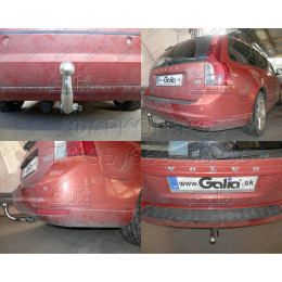 V078A GALIA Полностью оцинкованный фаркоп на Volvo S40 седан 2004-2012, Volvo V50 универсал 2004-2012. Тип шара: A. Без выреза бампера. Нагрузки: 1600/100 кг, масса фарк