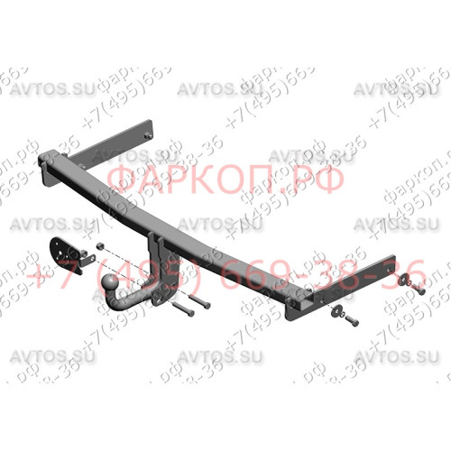 VW 31 AVTOS Фаркоп на Volkswagen Passat B7 седан/универсал 2010-2015. Необходима подрезка бампера. Тип шара: A. Нагрузки: 1500/75 кг, масса фаркопа 14 кг (без электрики в комплекте)