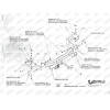 Y.030 IMIOLA Фаркоп Mitsubishi Pajero Sport 2008-2016, 2016-2021 без подрезки бампера. Тип шара: A. Нагрузки: 1500/75 кг (без электрики в комплекте)
