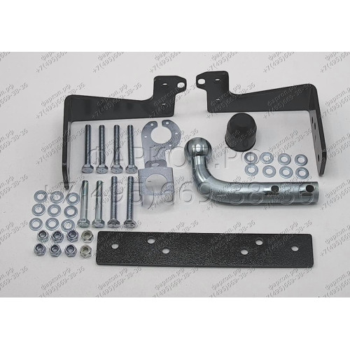 91407-A MOTODOR Фаркоп с оцинкованным шаром на Nissan Pathfinder R51 2005-2014. Необходима подрезка бампера. Тип шара: A. Нагрузки: 1500/75 кг, масса фаркопа 8 кг (без электрики в комплекте)