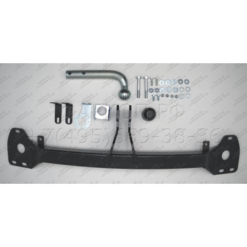 94203-A MOTODOR Фаркоп с оцинкованным шаром на Geely Tugella 2020-2024, KnewStar 001 2024-. Необходима подрезка бампера. Тип шара: A. Нагрузки 1500/75 кг, масса фаркопа 14,1 кг (без электрики в комплекте)