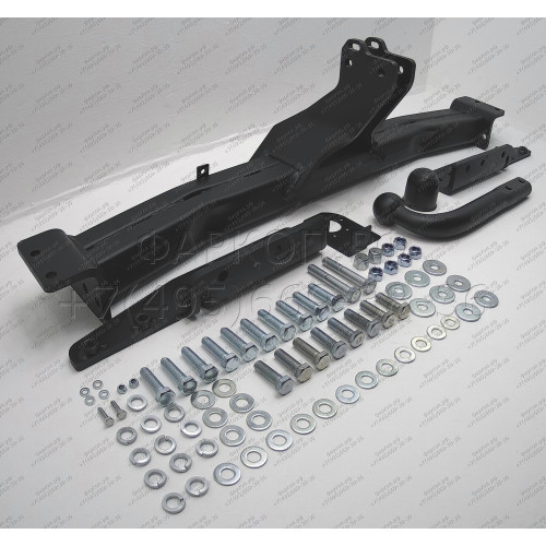 4851-A ORIS Фаркоп на Jeep Grand Cherokee 2010-2014, 2014-2021 без подрезки бампера. Тип шара: A. Нагрузки: 3500/140 кг, масса фаркопа 27,6 кг (без электрики в комплекте)