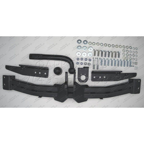 4851-A ORIS Фаркоп на Jeep Grand Cherokee 2010-2014, 2014-2021 без подрезки бампера. Тип шара: A. Нагрузки: 3500/140 кг, масса фаркопа 27,6 кг (без электрики в комплекте)