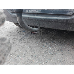 4362-A ORIS Фаркоп на Nissan Tiida хетчбек/седан 2007-2014. Необходима подрезка бампера. Тип шара: A. Нагрузки: 1100/50 кг, масса фаркопа 17,5 кг (без электрики в к