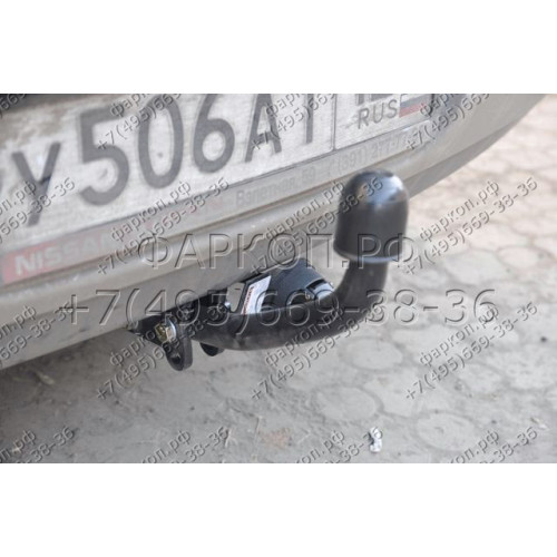 4362-A ORIS Фаркоп на Nissan Tiida хетчбек/седан 2007-2014. Необходима подрезка бампера. Тип шара: A. Нагрузки: 1100/50 кг, масса фаркопа 17,5 кг (без электрики в комплекте)