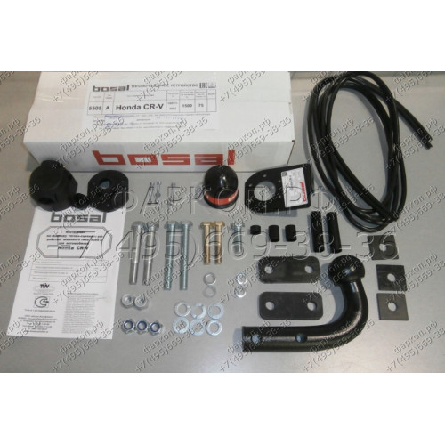 5505-A ORIS Фаркоп на Honda CR-V 1997-2002. Необходима подрезка бампера. Тип шара: A. Нагрузки: 1500/75 кг, масса фаркопа 12,5 кг (без электрики в комплекте)