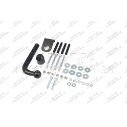 H.N33.A HALTY Фаркоп на Nissan Vanette 1999-2017, Mazda Bongo SK 1999-2020 (кроме Spark, кроме сдвоенных колес) без подрезки бампера. Тип шара: A. Нагрузки: 750/75 кг, масса фарк
