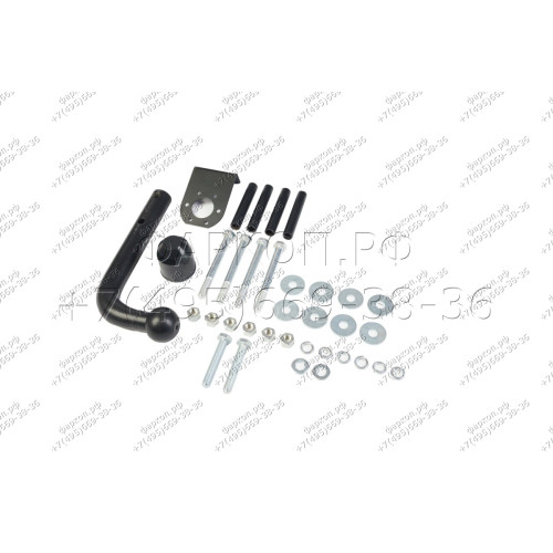 H.N33.A HALTY Фаркоп на Nissan Vanette 1999-2017, Mazda Bongo SK 1999-2020 (кроме Spark, кроме сдвоенных колес) без подрезки бампера. Тип шара: A. Нагрузки: 750/75 кг, масса фаркопа 18,8 кг