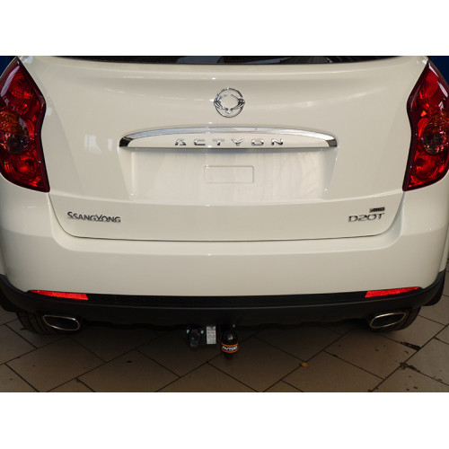 SY 011 AVTOS Фаркоп на SsangYong Actyon 2011-2015 без подрезки бампера. Тип шара: A. Нагрузки: 1200/75 кг, масса фаркопа 15,5 кг (без электрики в комплекте)