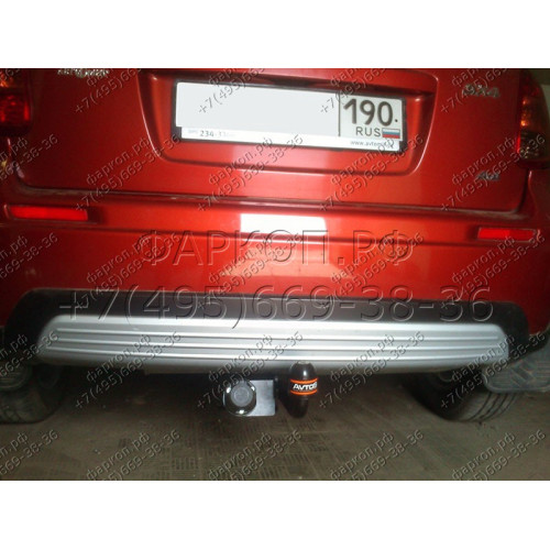 SZ 11 AVTOS Фаркоп на Suzuki SX4 хетчбек 5 дверей 2006-2013. Необходима подрезка бампера. Тип шара: A. Нагрузки: 1000/75 кг, масса фаркопа 17 кг (без электрики в комплекте)