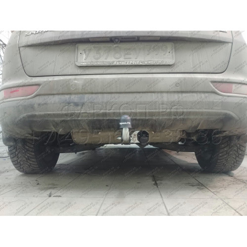 91004-A MOTODOR Фаркоп с оцинкованным шаром на Kia Sportage дорестайл 2016-2018, Hyundai Tucson дорестайл 2015-2018 без выреза в бампере. Тип шара: A. Нагрузки: 1900/120 кг, масса фаркопа 16,8 кг (без электрики в комплекте)