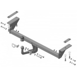 91413-A MOTODOR Фаркоп с оцинкованным шаром на Nissan Qashqai 2007-2014, Qashqai 2014-2021 (в т.ч. Qashqai +2) без выреза бампера. Тип шара: A. Нагрузки 1500/75 кг, масса фаркопа 16