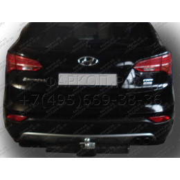 H224-F Лидер-плюс ТСУ для Hyundai Santa Fe 2012-2018, Kia Sorento 2012-2015 без снятия и выреза бампера. Тип шара: F. Нагрузки: 2000/100 кг, масса фаркопа 21,26 кг (без электри