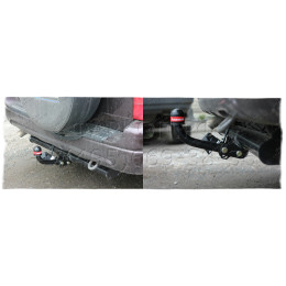2817-A ORIS Фаркоп на Suzuki Grand Vitara XL7 1998-2005 без выреза в бампере. Тип шара: A. Нагрузки: 1500/75 кг, масса фаркопа 14 кг (без электрики в комплекте)