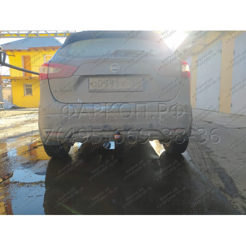 NS 25 AVTOS Фаркоп на Nissan Qashqai 2014-2021 без подрезки бампера. Тип шара: A. Нагрузки: 1800/100 кг, масса фаркопа 17,5 кг (без электрики в комплекте)
