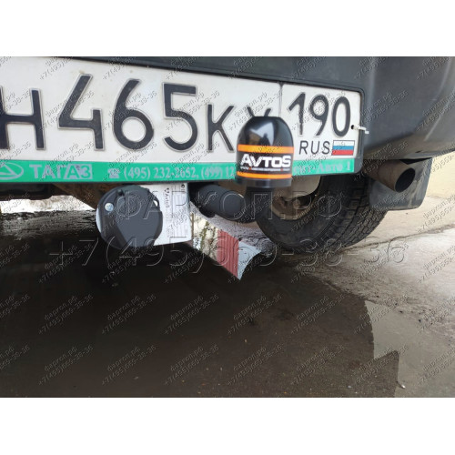 TD 113 AVTOS Фаркоп на Tagaz Tager 2008-2011, SsangYong Korando 1997-2003 без подрезки бампера. Тип шара: A. Нагрузки: 1250/75 кг, масса фаркопа 8,5 кг (без электрики в комплекте)