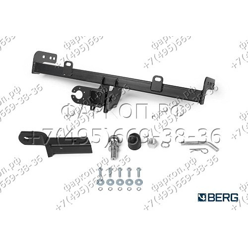 F.6017.006 BERG Фаркоп на Lada Granta седан/лифтбек/универсал 2011-, Lada Kalina универсал (вкл. Cross) 2013-2018, Datsun on-DO 2014-2020 без снятия и подрезки бампера. Тип шара: E. Нагрузки: 1100/75 кг, масса фаркопа 12 кг (без электрики в комплекте)