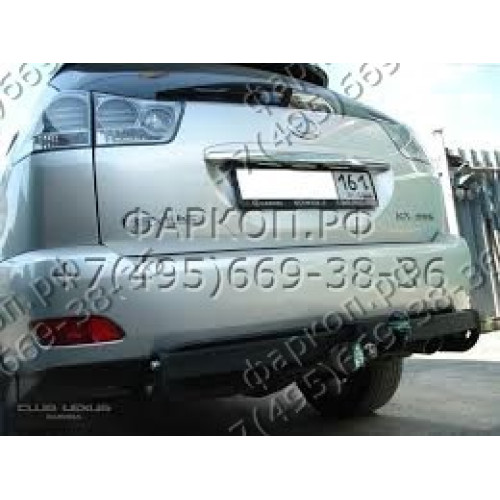 L101-F Лидер-плюс ТСУ для Lexus RX300/330/350/400 2003-2010, Toyota Highlander 2003-2010 без снятия и выреза бампера. Тип шара: F. Нагрузки: 2000/100 кг, масса фаркопа 21,76 кг (без электрики в комплекте)
