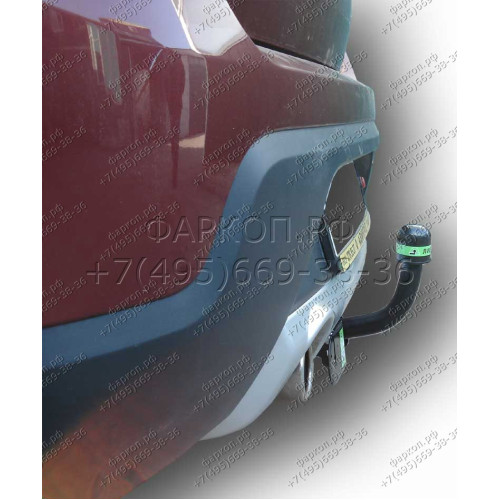 R110-A Лидер-плюс ТСУ для Renault Sandero Stepway 2008-2014 без снятия и выреза бампера. Нагрузки: 1200/75 кг, масса фаркопа 21,32 кг (без электрики в комплекте)