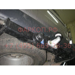 5601-F ORIS Фаркоп на Газель 2705 (глушитель в бок), 3221 цельнометаллический фургон / микроавтобус (глушитель в бок) 1995-2006, Газель NEXT фургон 2016-2020 без 