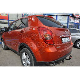 6455-A ORIS Фаркоп на SsangYong Actyon 2010-2015. Необходима подрезка бампера. Тип шара: A. Нагрузки: 1500/75 кг, масса фаркопа 18,5 кг (без электрики в комплекте)