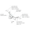 6751-A ORIS Фаркоп на Kia Ceed хетчбек 2012-2018, Hyundai i30 хетчбек 2012-2019. Необходима подрезка бампера. Тип шара: A. Нагрузки: 1500/75 кг, масса фаркопа 16,2 кг (без электрики в комплекте)