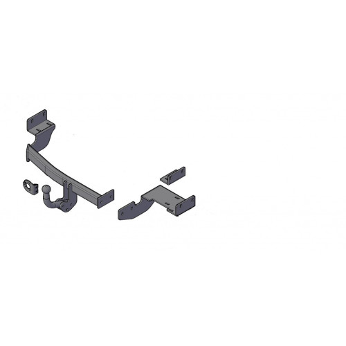 7360 Трейлер Фаркоп для Hyundai Santa Fe 2018-2021, Kia Sorento Prime 2015-2020 (турбодизель 2.2, 4WD). Требуется подрезка бампера. Тип шара: A. Нагрузки: 1100/50 кг, масса фаркопа 19 кг (без электрики в комплекте)