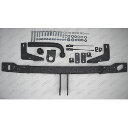 9020-A ORIS Фаркоп на Belgee X70 2024-, Geely Atlas Pro 2021-2024 без выреза в бампере. Тип шара: A. Нагрузки: 1500/75 кг, масса фаркопа 17 кг (без электрики в комплекте)