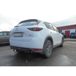 91101-A MOTODOR Фаркоп с оцинкованным шаром на Mazda CX-5 2012-2017, CX-5 2 2017-2025 без выреза в бампере. Тип шара: A. Нагрузки: 1500/75 кг, масса фаркопа 20 кг (без элект
