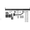 91412-A MOTODOR Фаркоп с оцинкованным шаром на Nissan X-Trail T32 2014-2022, Renault Koleos 2017-2020 без выреза в бампере. Тип шара: A. Нагрузки: 2000/100 кг, масса фаркопа 19,5 кг (без электрики в комплекте)