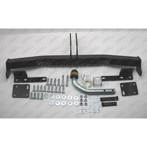 91412-A MOTODOR Фаркоп с оцинкованным шаром на Nissan X-Trail T32 2014-2022, Renault Koleos 2017-2020 без выреза в бампере. Тип шара: A. Нагрузки: 2000/100 кг, масса фаркопа 19,5 кг (без электрики в комплекте)