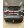 91413-A MOTODOR Фаркоп с оцинкованным шаром на Nissan Qashqai 2007-2014, Qashqai 2014-2021 (в т.ч. Qashqai +2) без выреза бампера. Тип шара: A. Нагрузки 1500/75 кг, масса фаркопа 16,6 кг (без электрики в комплекте)