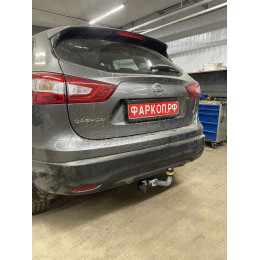 91413-A MOTODOR Фаркоп с оцинкованным шаром на Nissan Qashqai 2007-2014, Qashqai 2014-2021 (в т.ч. Qashqai +2) без выреза бампера. Тип шара: A. Нагрузки 1500/75 кг, масса фаркопа 16