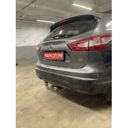 91413-A MOTODOR Фаркоп с оцинкованным шаром на Nissan Qashqai 2007-2014, Qashqai 2014-2021 (в т.ч. Qashqai +2) без выреза бампера. Тип шара: A. Нагрузки 1500/75 кг, масса фаркопа 16