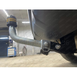 91413-A MOTODOR Фаркоп с оцинкованным шаром на Nissan Qashqai 2007-2014, Qashqai 2014-2021 (в т.ч. Qashqai +2) без выреза бампера. Тип шара: A. Нагрузки 1500/75 кг, масса фаркопа 16
