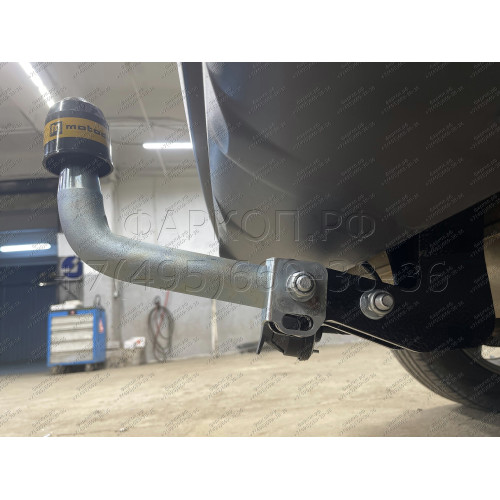 91413-A MOTODOR Фаркоп с оцинкованным шаром на Nissan Qashqai 2007-2014, Qashqai 2014-2021 (в т.ч. Qashqai +2) без выреза бампера. Тип шара: A. Нагрузки 1500/75 кг, масса фаркопа 16,6 кг (без электрики в комплекте)