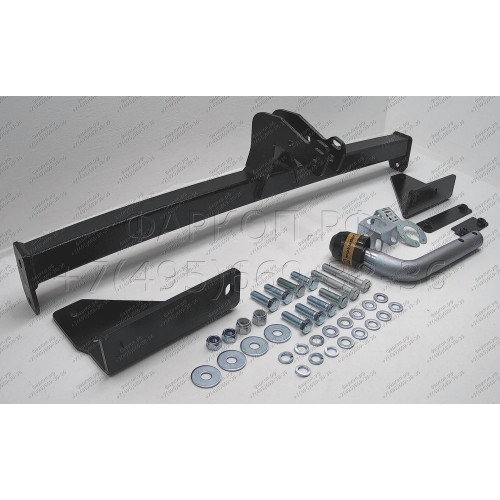 91413-A MOTODOR Фаркоп с оцинкованным шаром на Nissan Qashqai 2007-2014, Qashqai 2014-2021 (в т.ч. Qashqai +2) без выреза бампера. Тип шара: A. Нагрузки 1500/75 кг, масса фаркопа 16,6 кг (без электрики в комплекте)