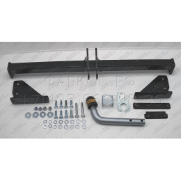91413-A MOTODOR Фаркоп с оцинкованным шаром на Nissan Qashqai 2007-2014, Qashqai 2014-2021 (в т.ч. Qashqai +2) без выреза бампера. Тип шара: A. Нагрузки 1500/75 кг, масса фаркопа 16