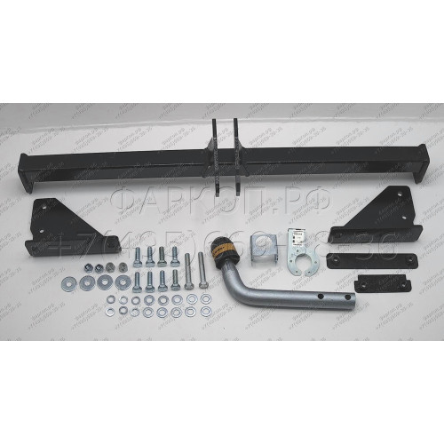 91413-A MOTODOR Фаркоп с оцинкованным шаром на Nissan Qashqai 2007-2014, Qashqai 2014-2021 (в т.ч. Qashqai +2) без выреза бампера. Тип шара: A. Нагрузки 1500/75 кг, масса фаркопа 16,6 кг (без электрики в комплекте)