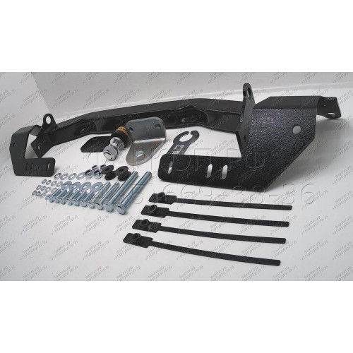 92503-FE MOTODOR Фаркоп с оцинкованным шаром на Toyota Land Cruiser 200 2007-2021 (кроме комплектаций Excalibur и Executive), Lexus LX 2007-2021 без выреза в бампере. Тип шара: FE. Нагрузки: 2000/120 кг, масса фаркопа 18 кг (без электрики в комплекте)