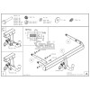 A050A GALIA Полностью оцинкованный фаркоп на Audi Q5 2017-2024, Audi Q5 Sportback 2021-2024. Подрозетник убирается за бампер. Тип шара: A. Невидимый вырез бампера. Нагрузки: 2450/100 кг, масса фаркопа 14,72 кг