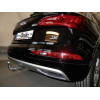 A050A GALIA Полностью оцинкованный фаркоп на Audi Q5 2017-2024, Audi Q5 Sportback 2021-2024. Подрозетник убирается за бампер. Тип шара: A. Невидимый вырез бампера. Нагрузки: 2450/100 кг, масса фаркопа 14,72 кг