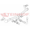 C-031 STEINHOF Фаркоп на Citroen C3 хетчбек 5 дверей, кроме Plurier/X-TR 2002-2009 без подрезки бампера. Тип шара: AH (горизонтальное быстросъемное крепление шара на ключе). Нагрузки: 1100/50 кг, масса фаркопа 16,8 кг (без электрики в комплекте)