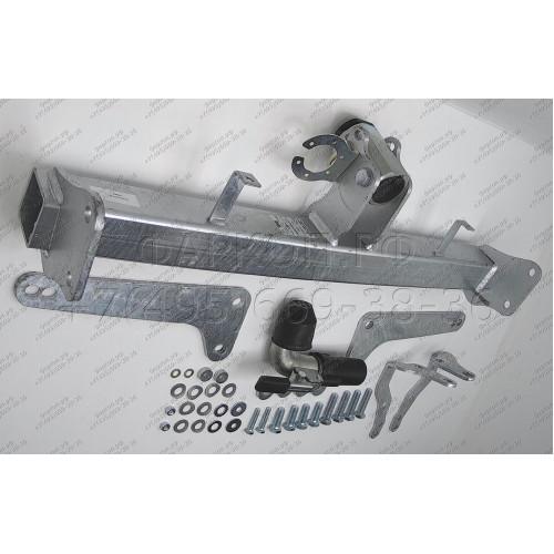 C060C GALIA Полностью оцинкованный фаркоп на Chevrolet Captiva 2006-2013, 2013-2018, Opel Antara 2006-2013, 2013-2017. Только для авто с запаской снизу. Тип шара: C (горизонтальный съемный). Нагрузки: 2100/80 кг, масса фаркопа 15,77 кг