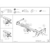 C063C GALIA Полностью оцинкованный фаркоп на Chevrolet Aveo седан 2012-2015. Подрозетник убирается за бампер. Тип шара: C (горизонтальный съемный). Без выреза бампера. Нагрузки: 1100/50 кг, масса фаркопа 14,77 кг