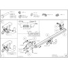 C075A GALIA Полностью оцинкованный фаркоп на Citroen C3 2024-, FIAT Grande Panda 2025-. Тип шара: A. Невидимый вырез бампера. Нагрузки: 1000/85 кг, масса фаркопа 15,22 кг