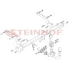 D-059 STEINHOF Фаркоп на Dacia Logan III седан 05/2021- без подрезки бампера. Тип шара: AV (вертикальное быстросъемное крепление шара на ключе). Нагрузки: 1200/80 кг, масса фаркопа 14,56 кг (без электрики в комплекте)