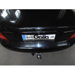 D014C GALIA Полностью оцинкованный фаркоп на Daewoo Nubira седан 1997-2003. Тип шара: C (горизонтальный съемный). Невидимый вырез бампера. Нагрузки: 1200/75 кг, 