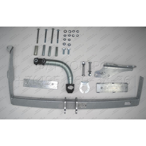 D038A GALIA Полностью оцинкованный фаркоп на Chevrolet Aveo хетчбек 3/5 дверей 2002-2012, Daewoo Kalos хетчбек 3/5 дверей 2002-2012. Тип шара: A. Невидимый вырез бампера. Нагрузки: 1100/50 кг, масса фаркопа 15,32 кг